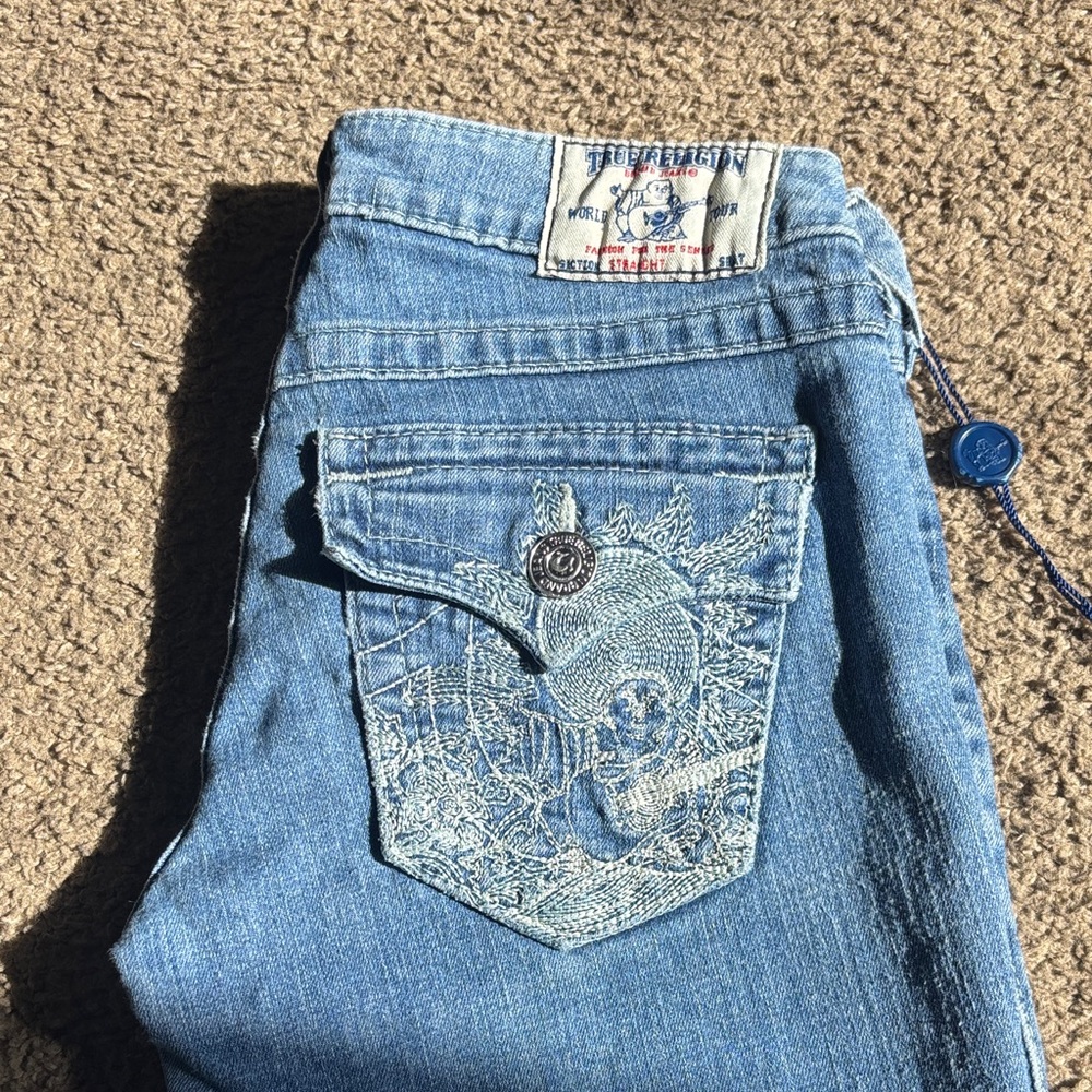 True Religion Light Blue straight Jeans